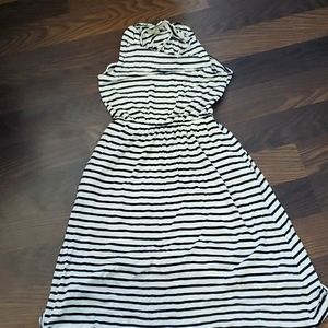 LOFT Black & White Dress